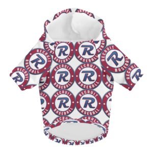 Recruit Baseball Pullover Dog Hoodie