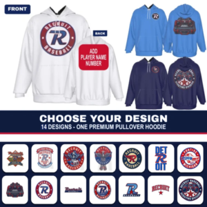 Recruit Baseball Hoodie (Pick Your Design)