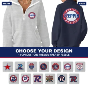 Recruit Baseball Half-Zip Women's Fleece (Pick Your Design)
