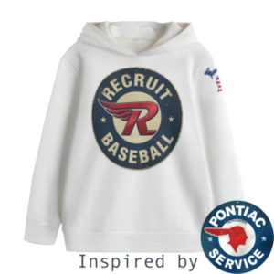 "Recruit Baseball Retro Wing" Kid's Hoodie