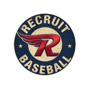 Recruit Baseball Round Fridge Magnets